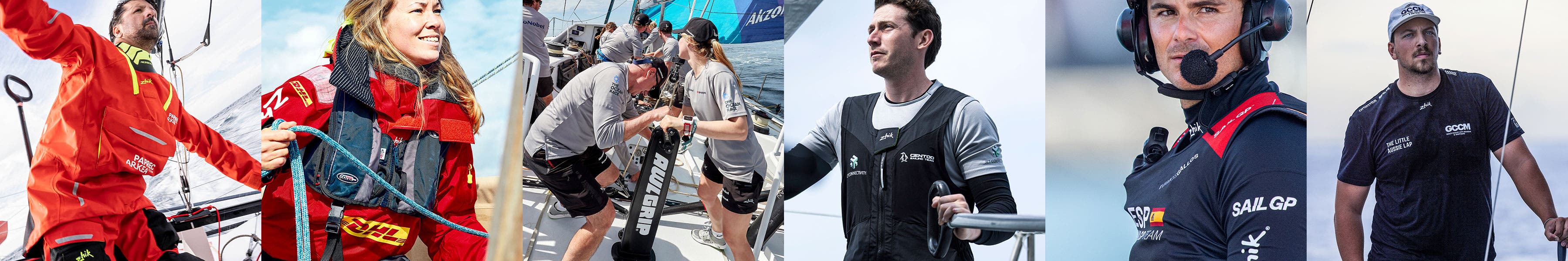 Zhik-Athleten in Teamwear